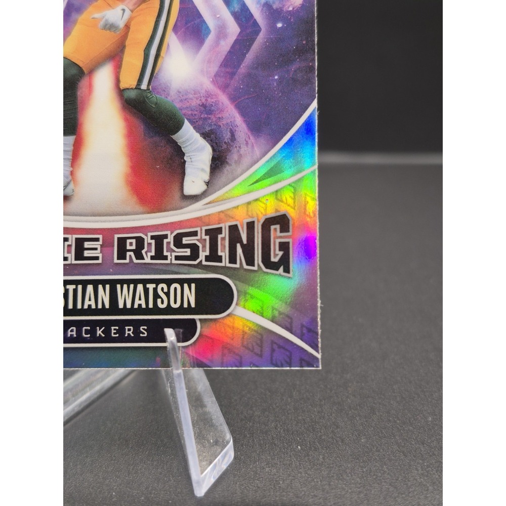 2022 Panini Phoenix Christian Watson #RIS-9 Rookie Rising Silver (RC) Packers - Picture 5 of 10